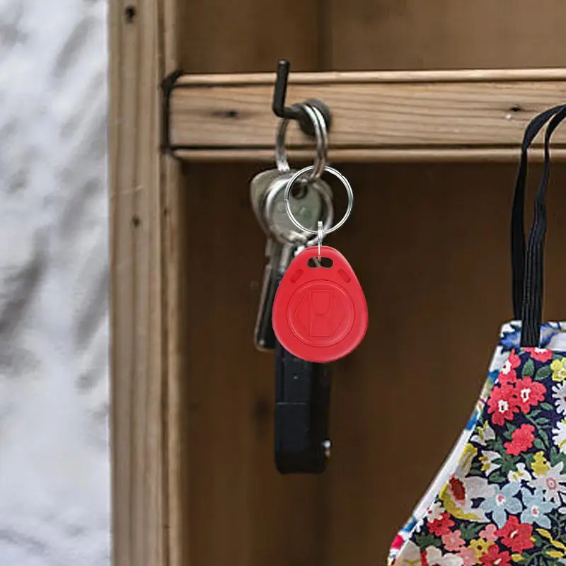 10Pcs Blank Key Tag, RFID Key Fob Keychain Contactless Card NFCTag ID RFID Chip 125khz Duplicate Waterproof