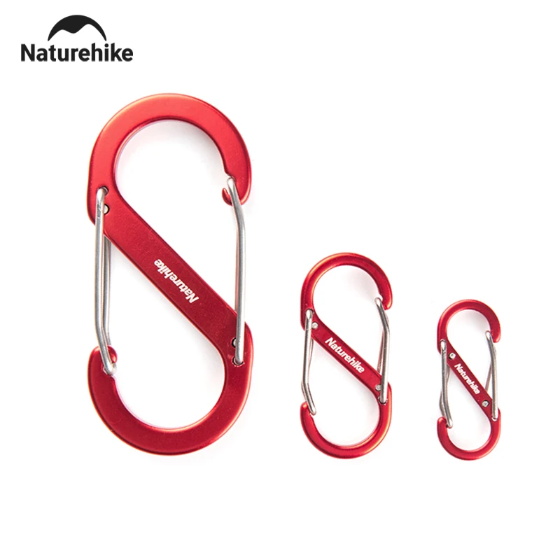 Naturehike Multifunctional Mountaineering Buckle Ultralight Stable Hanging Climbing Buckle Sets Outdoor Camping Backpack Button