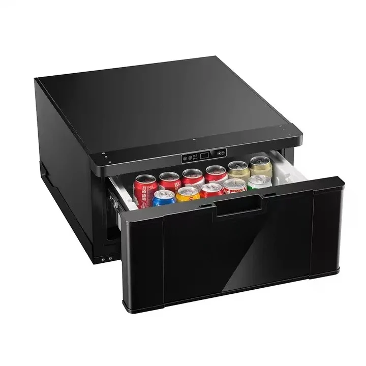 12V 24V New Design Portable Outdoor Using 40L Drawer Car Refrigerator Fridge for caravan