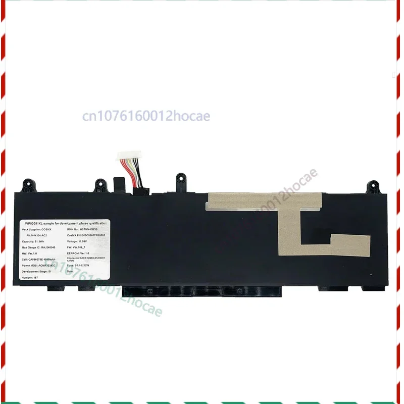 

Genuine Original 51.3Wh WP03XL M64304-2D1 TPN-DBOK Battery For HP Elitebook 830 835 840 845 860 865 x360 1040 G9 G10 Split X2 13