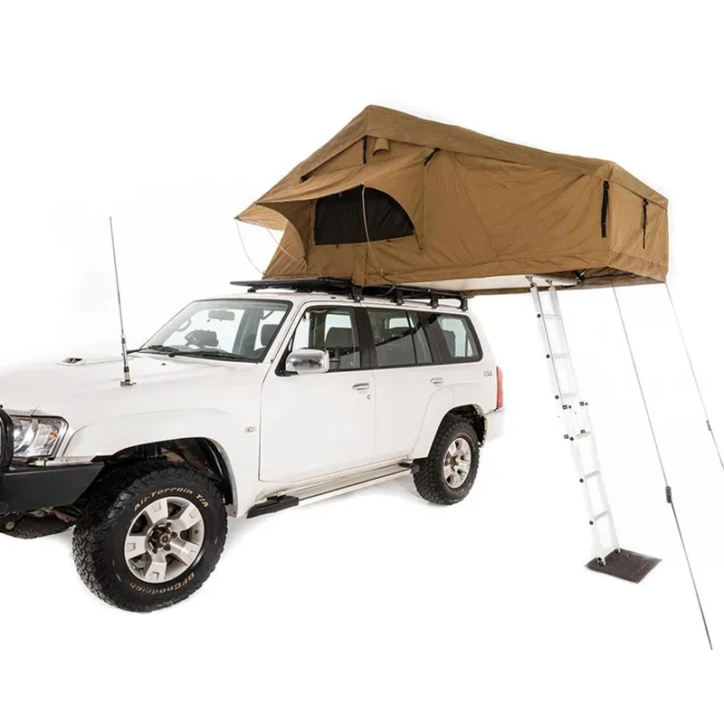 Overland Vehicle Systems 3 Person Waterproof Roof Top Tent with Rain Flysheet