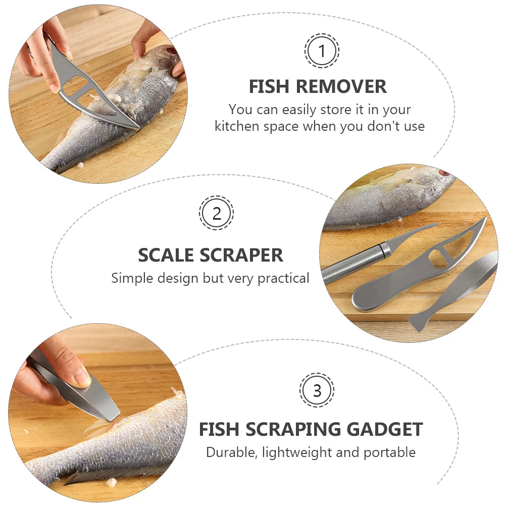 

1 set Stainless Steel Set Remover Cleaning Tools Fishbone Tweezer Shrimp Deveiner Seafood Kitchen Gadgets