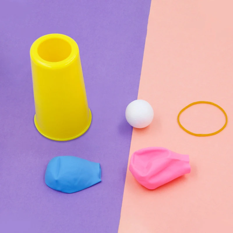 1 مجموعة مضحك اليدوية DIY بها بنفسك لعبة مدفع الهواء مواد تجربة العلوم الإبداعية طالب وسائل تعليمية الأطفال متعة الإنتاج هدية #5