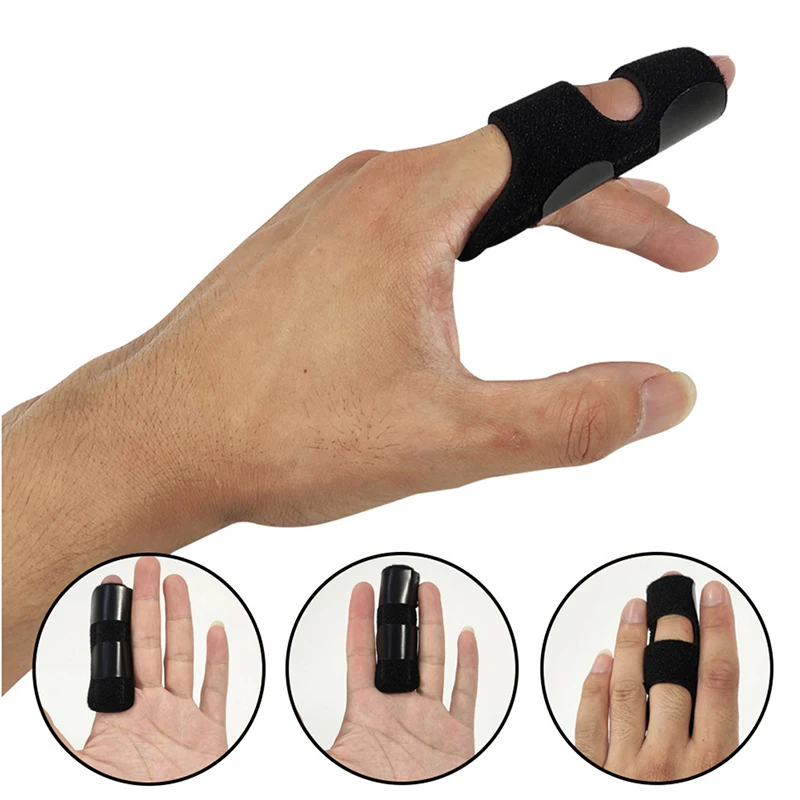 Aluminum Finger Splint Plate for Finger Fracture, Sprain Fixation Strap, Protector, Built-in, 1 Piece