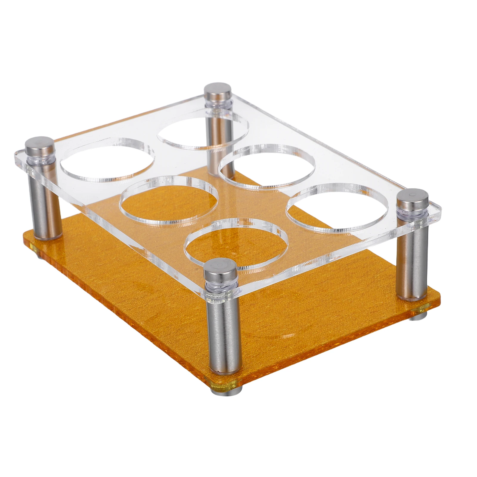 

Sturdy Acrylic Shot Holder 6 Compartment 7Oz 210Ml Bar Accessories Wine Serving Tray Organizer For Party Club Desktop Cup Holder