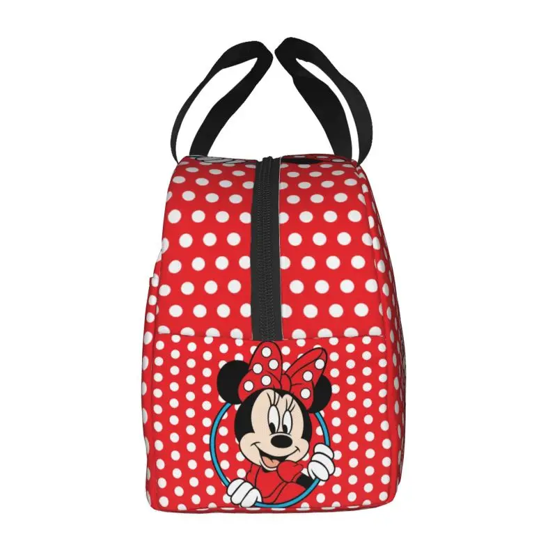 Niestandardowa torba na Lunch Mickey Mouse wodoodporna chłodnica termiczna izolowana pojemnik Bento dla kobiet dzieci w wieku szkolnym duże torba z