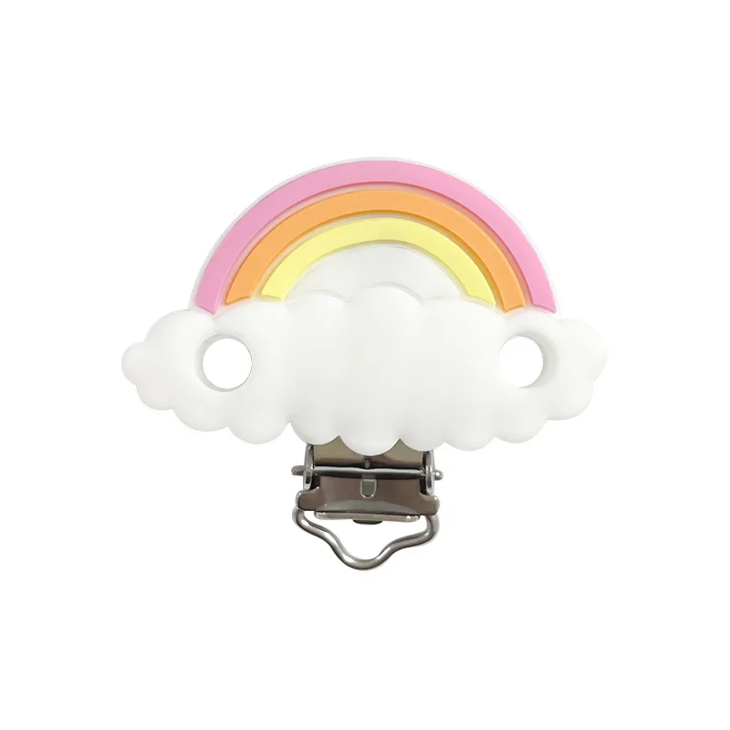 10 قطعة لهاية سيليكون سلسلة مقاطع DIY بها بنفسك ألعاب التسنين للأطفال عضاضة كليب قلادة حبة أداة Nurs هدية الحلمة ملحقات السلسلة