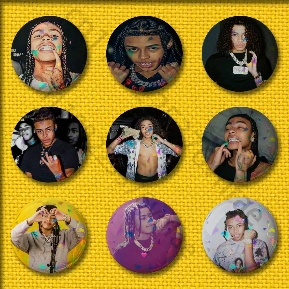 

DD O-Osama Rapper Badges 75mm 25mm 44mm 32mm 58mm Round Pin Brooch Souvenir Clothes Cosplay Gift Accessories