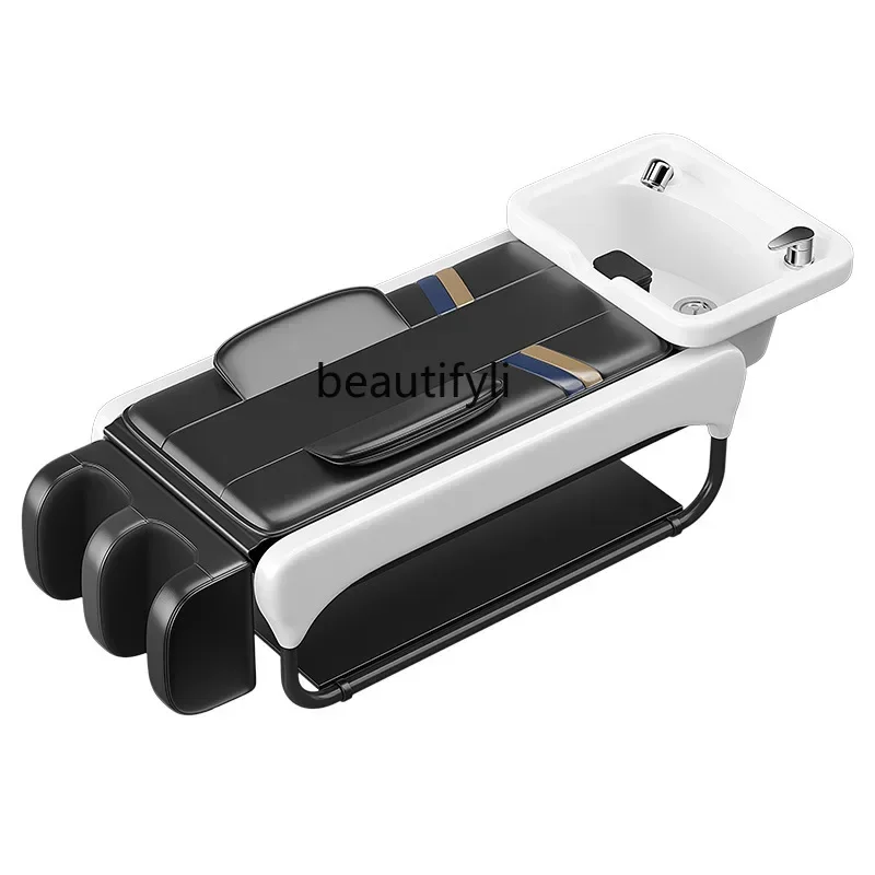 

zqqThai Electric Massage Shampoo Bed Barber Shop Automatic Multifunctional Flushing Bed