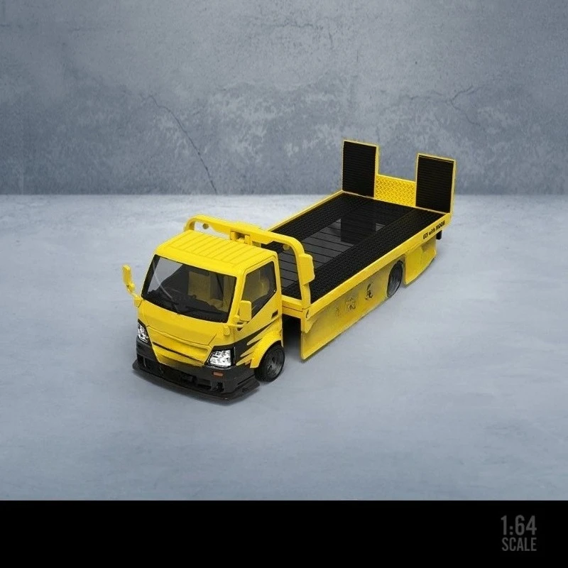 Beetle Flatbed Transport Trailer, Moon Eye Series Simulation Alloy Car Model