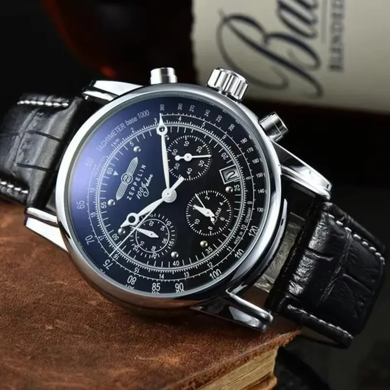 2026 Zeppelin Luftschiff Gedenk-Herrenuhr Automatikgehäuse Retro Business Zeitmesser