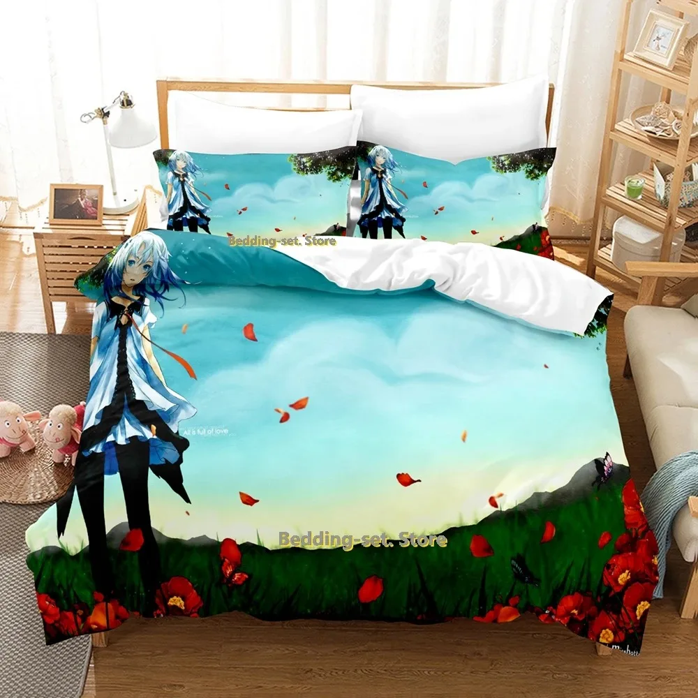 2024 Beatless Bedding Set Single Twin Full Queen King Size Bed Set Adult Kid Bedroom Duvetcover Sets Print Anime Bed Sheet Set