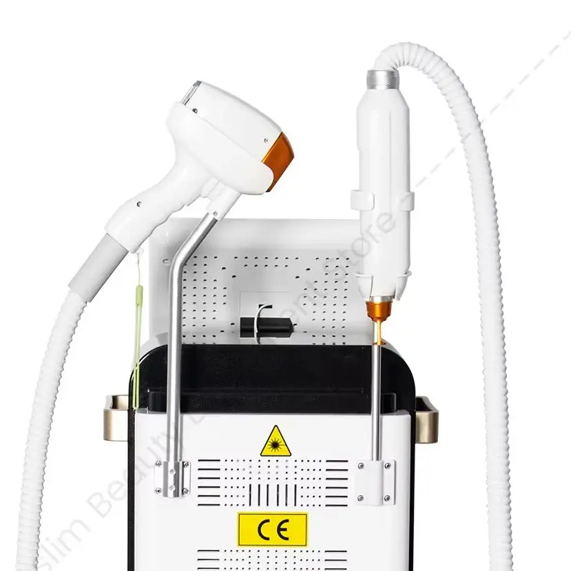 Professional 2 IN 1 Diode Laser Hair Removal Machine Picosecond Laser Tattoo Removal Device with Cooling System Aesthetic