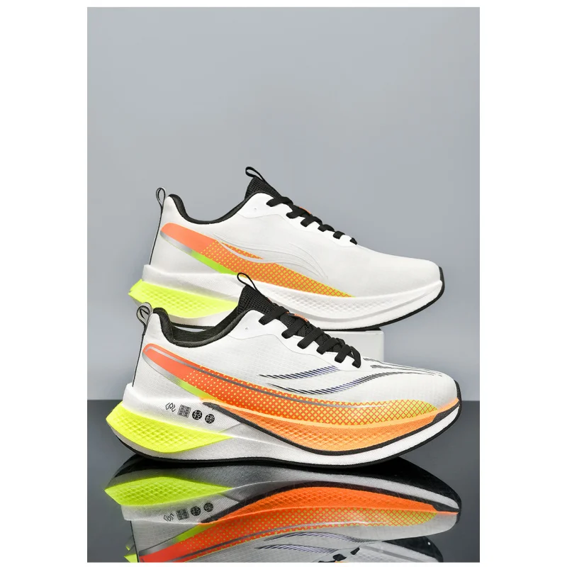 

Men's sports shoes, lightweight carbon plate racing running shoes, winter shock absorption, anti slip, wear-resistant, breathabl