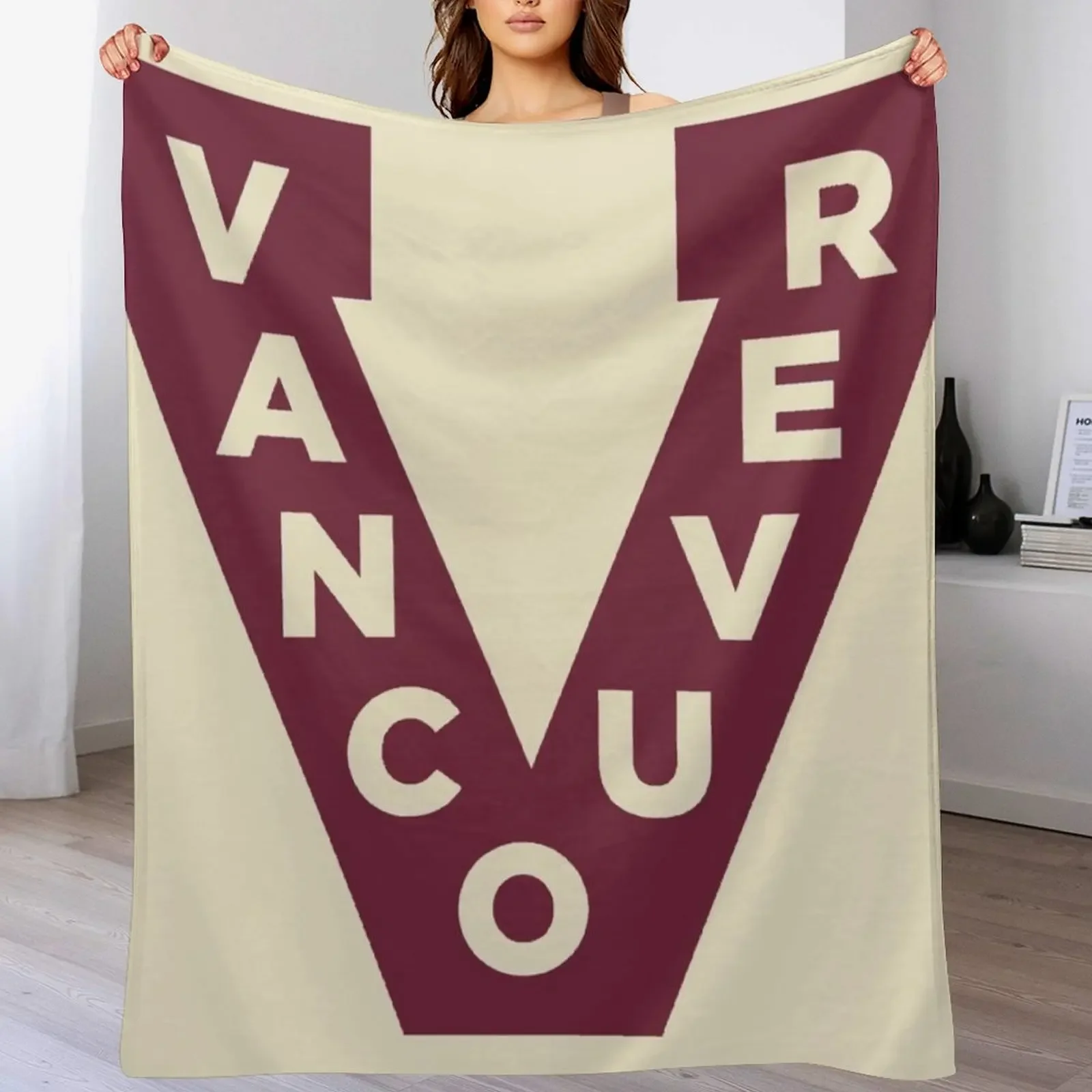 

Vintage Vancouver Hockey - Retro Millionaires Throw Blanket Thin Camping Blankets