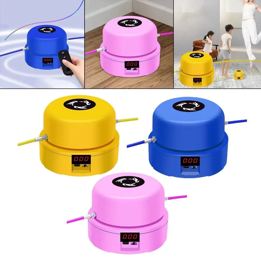 Digital Counter Electric Rope Skipping Machine Remote Control Adjustable Speed Automatic Jump Rope USB Charging Training