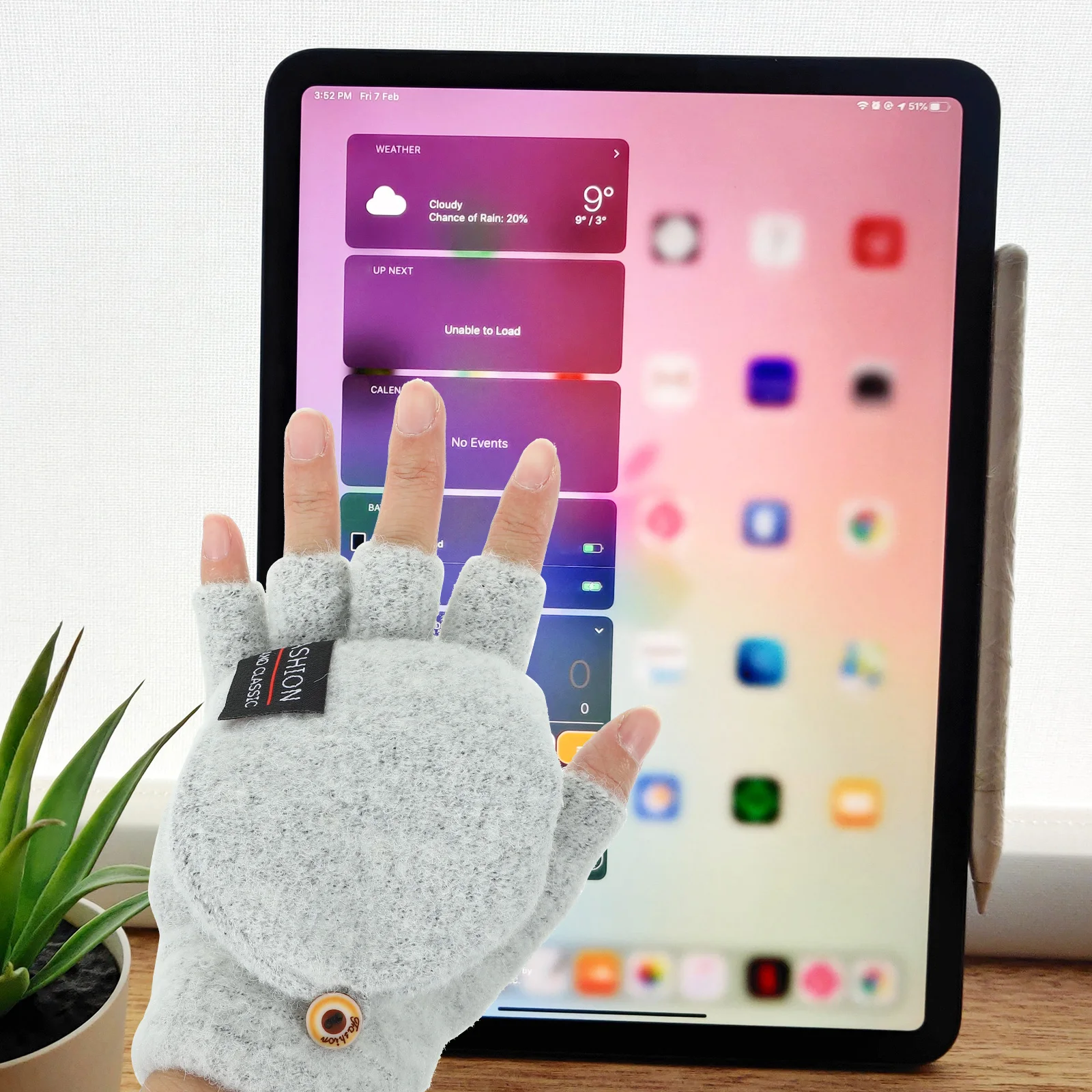

Heating Gloves Heated Mitt Warmer USB Half Finger Fingerless for Women Thermal Mitten Knit Touch Screen Man