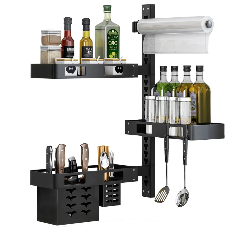 

Настенная приправа из нержавеющей стали, кухонная стойка, разделочная доска, настенная непробиваемая крышка горшка для хранения бутылок с приправами