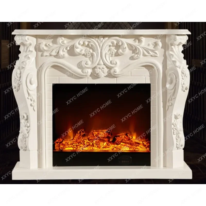 

CE wholesale french style decorative wood electric fireplace mantel 8085