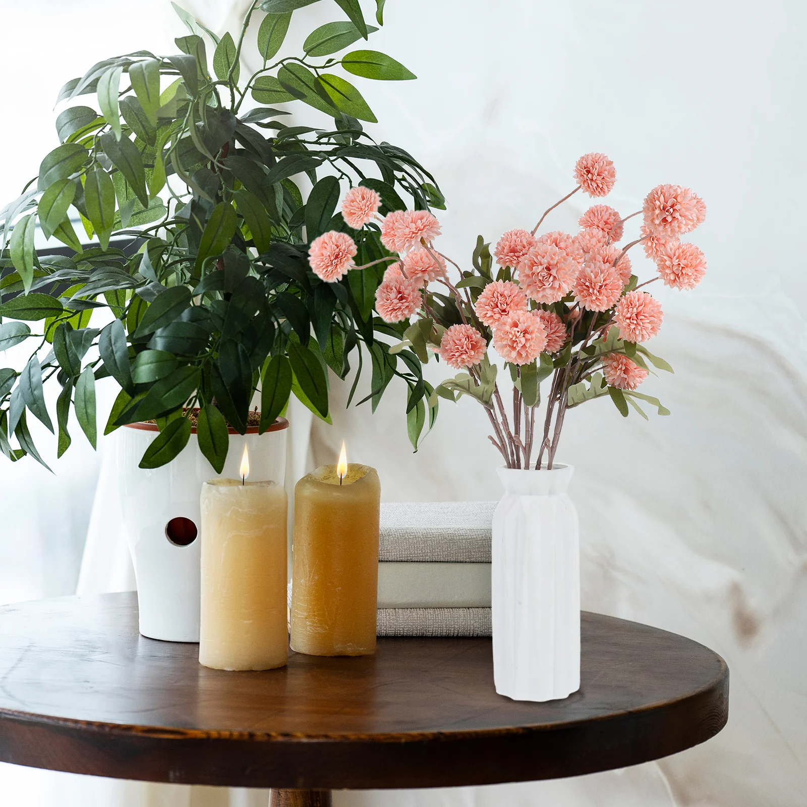 

6pcs Dandelion Flowers Realistic Silk Plants Home Wedding Decoration Artificial Dandelion DIY Arrangement Fall