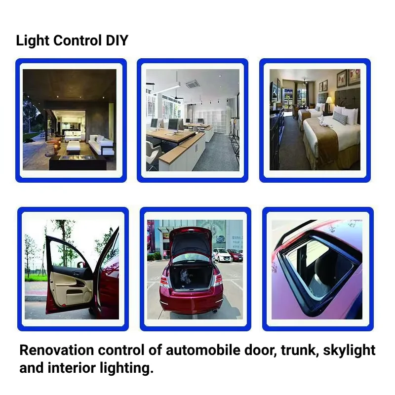 KEBIDUMEI 433 MHz Wireless Remote Control Switch Receiver 3.6V 12V 24V Mini Controller 50m Transmitter For Light LED DIY