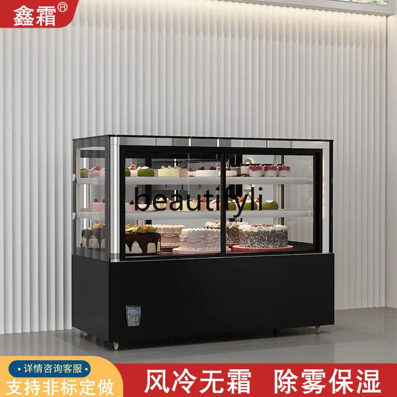 خزانة الكيك العمودية التجارية المبردة بالهواء، باب مفتوح من الأمام، خزانة عرض مبردة لحفظ الفاكهة الطازجة