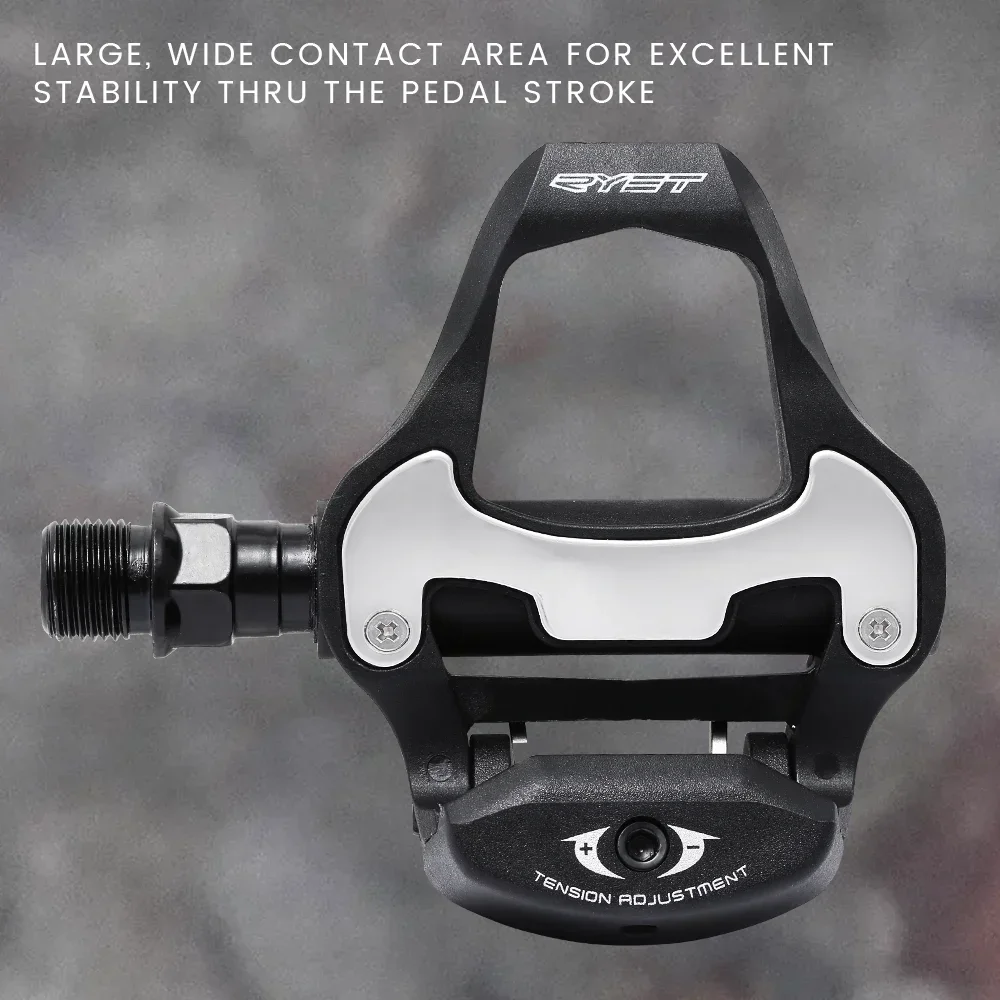 RYET Road Bike Pedal Self-Locking  Aluminum For SPD-SL MTB Road Bike Clipless Bicycle Platform Footboard Cycling Footboars Parts
