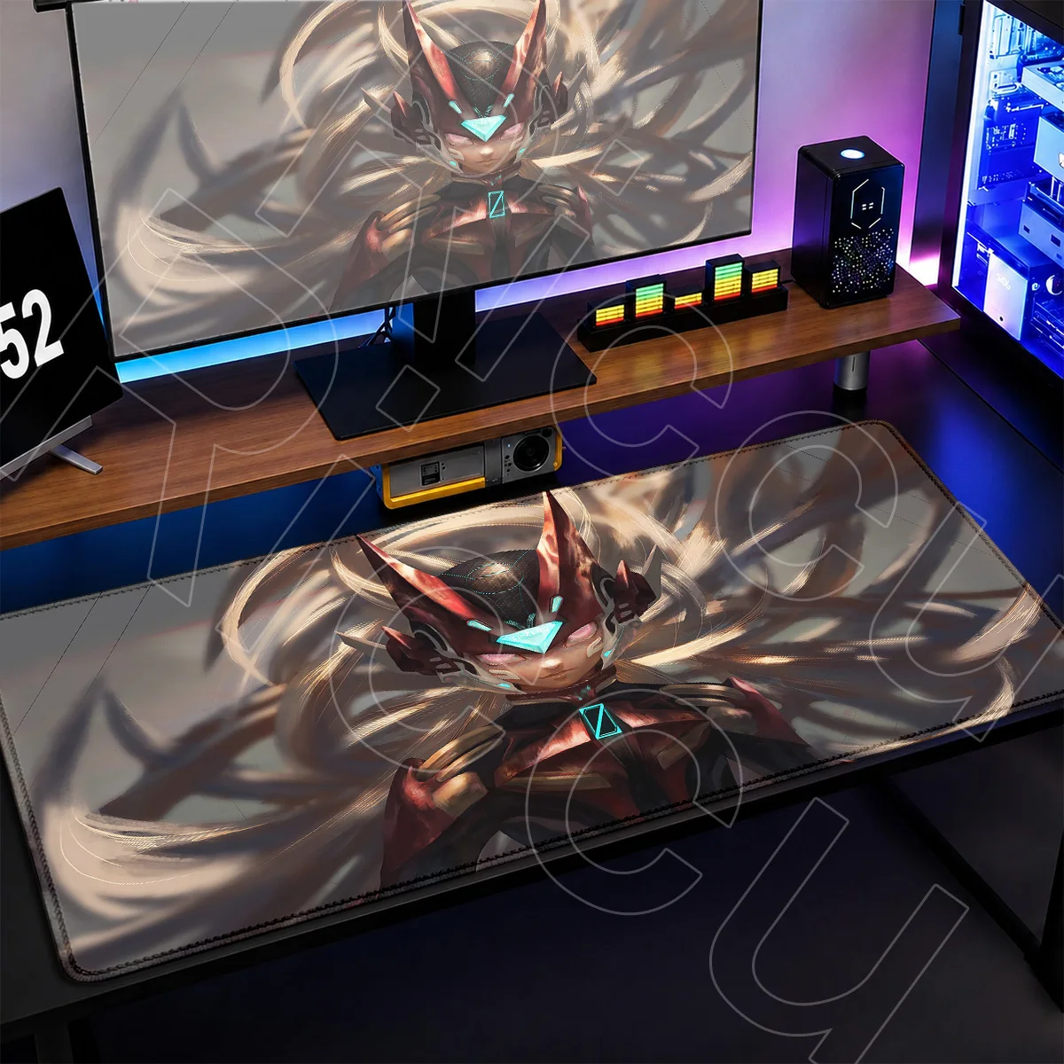 Office Desk Laptop Gaming Accessories HD Printing Mega Man E-sport Mouse Pad Large Anime Rubber Computer Keyboard Mats 900x400mm