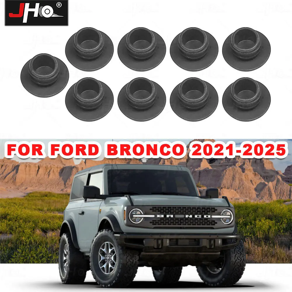 JHO Hard Top Switch Screw Hole Plug Cover For Ford Bronco 2020-2025 Interior Decorative Silicone Caps Cap Kit Accessories