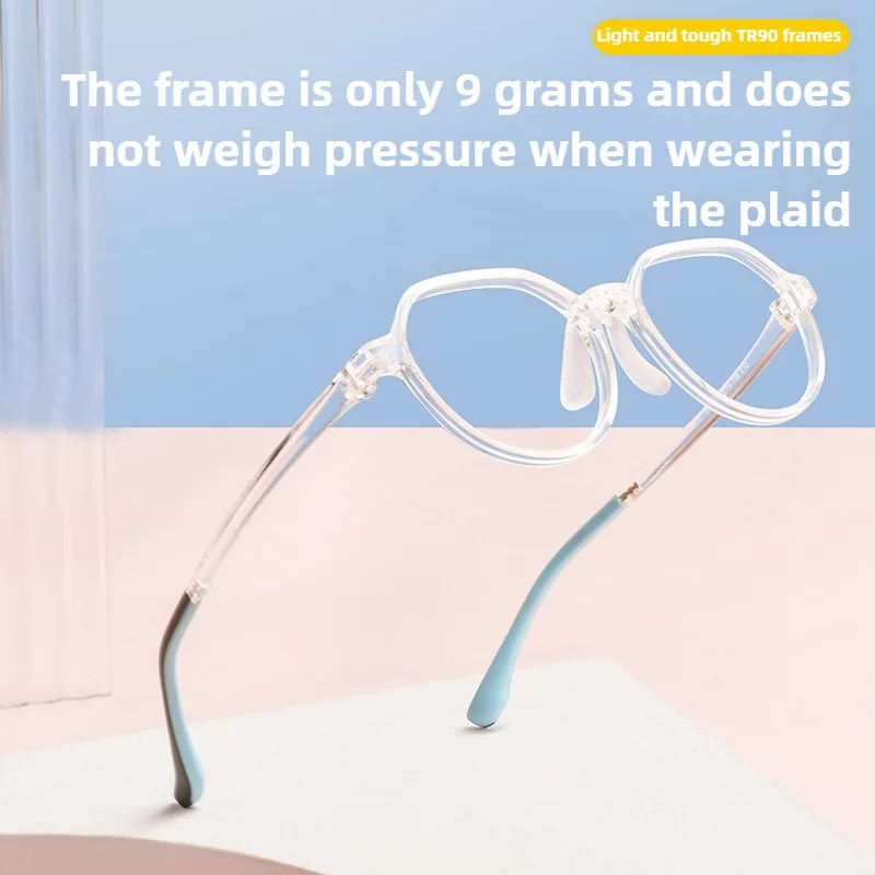 

Ultralight Prescription Glasses Myopia Kids 0.75 1.25 TR90 Girls Prescription Glasses Children Boys Myopia Glasses for 6 To 12