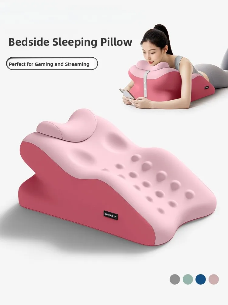 

Adult Pillow for Bedtime Reading And Phone Play Support Pillow Modern Simple Sle Memory Foam Filled Detachable Waable