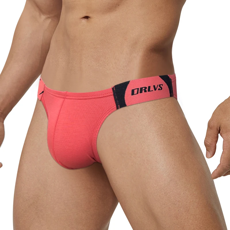 2PCS Men Fashion Underwears Modal Breathable Comfortable Hip Raise Briefs for Men Snake Print Belt Zodiac Year Red Male Panties