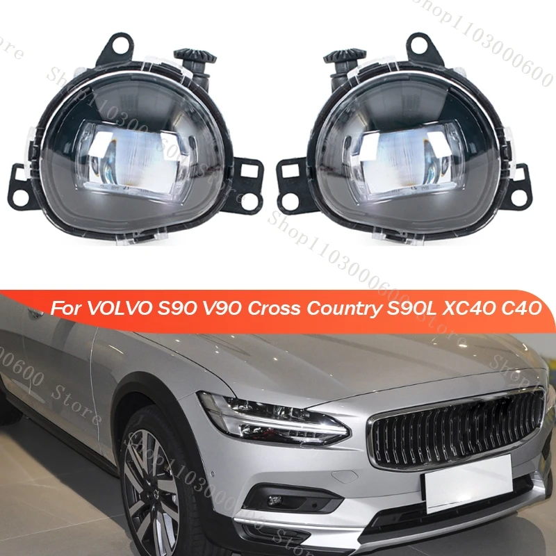 Fog Lamp LED Daytime Running Light For VOLVO S90 V90 Cross Country S90L XC40 C40 Turn Signal 32365034 32365035 32228794 32228795