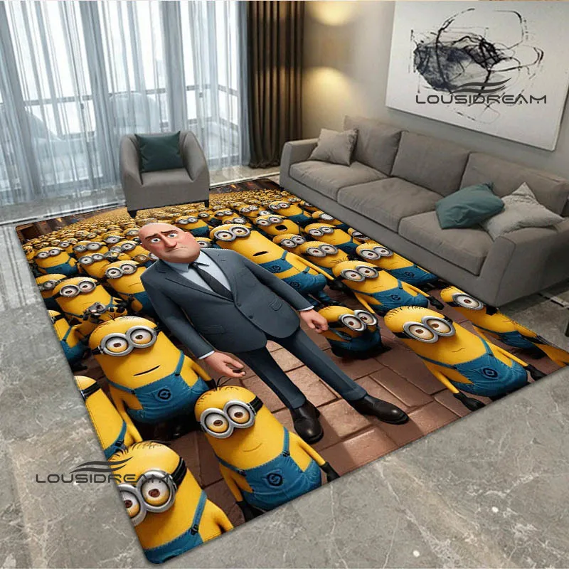 3d Cartoon M-Minions printed carpet Non -slip carpet Yoga mat door mat photography props kitchen mat area rug birthday gift