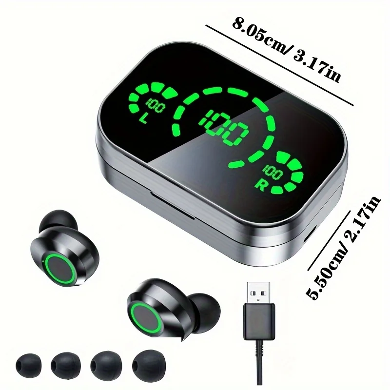 

TWS Wireless Ear Earbuds Headset Battery Display Earphone Power Supply Box Earpiece Stereo Headphone For Earbuds For Phone Hea