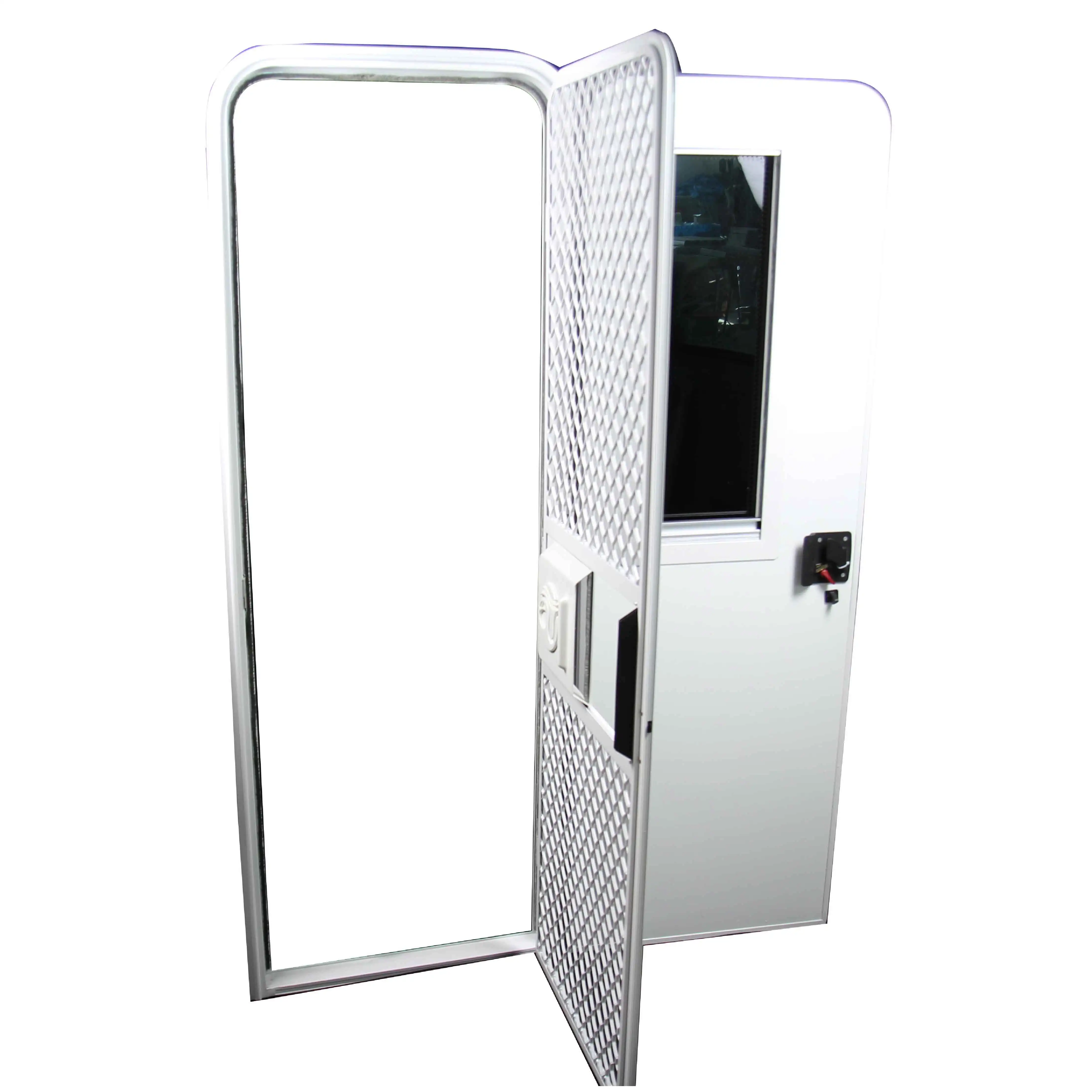 

RV Entry Door With Ventilated Mesh, Inexpensive Camper Doors, Rv&caravan&motorhome Door