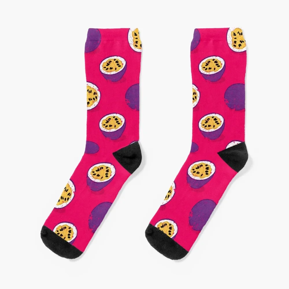 

Passion fruit Socks luxe christmas gift hockey Socks Women Men's