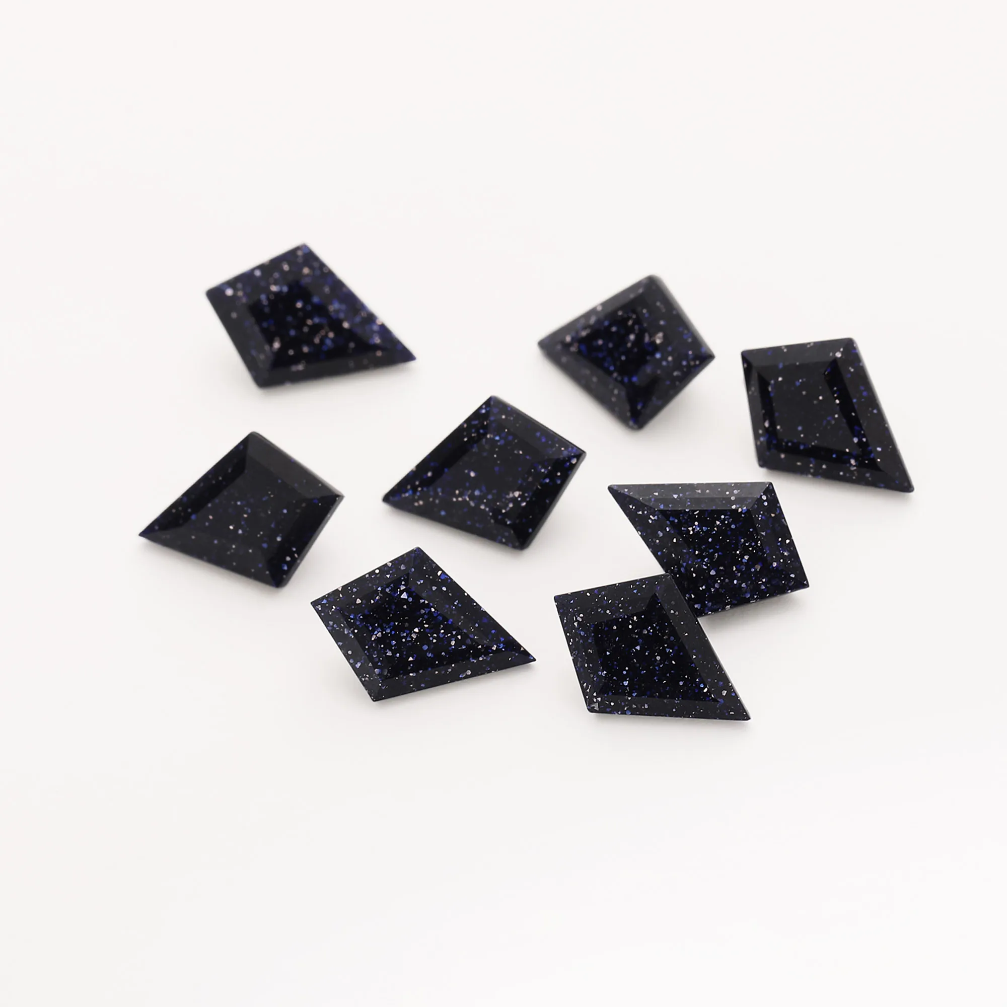 

7x10MM Blue Sandstone Kite Cut Faceted Stone,Semi-precious Gemstone,Unique Gemstone,DIY Jewelry Supplies 4160068