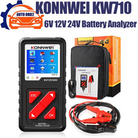 KONNWEI KW710 Motorcycle Car Truck Battery Tester 6V/12V/24V 100-2000CCA Battery Load Tester Charging DiagnosticTool KW208 KW850