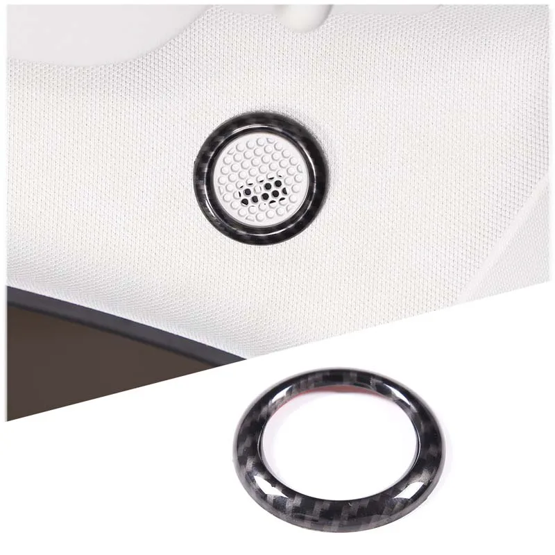 

ABS Carbon Fiber Color Car Roof Microphone Frame Decoration Cover Trim Ring For Ford Mavericks 2022 Auto Interior Accessories