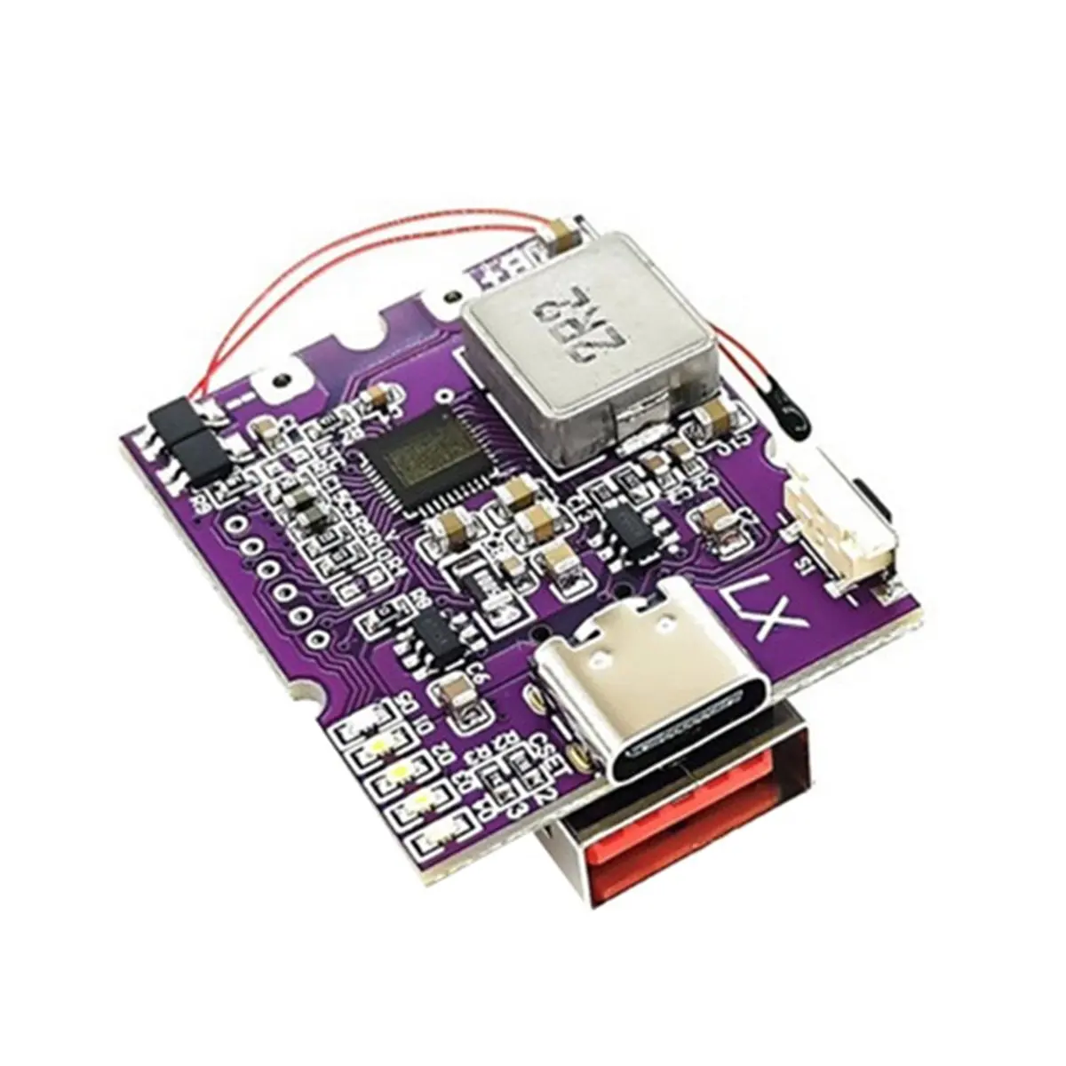 ABIU 22.5W Power Bank Bidirectional Fast Charging Mobile Power Module Circuit Board W/ Light Display Support PD/QC,Type-C+USB