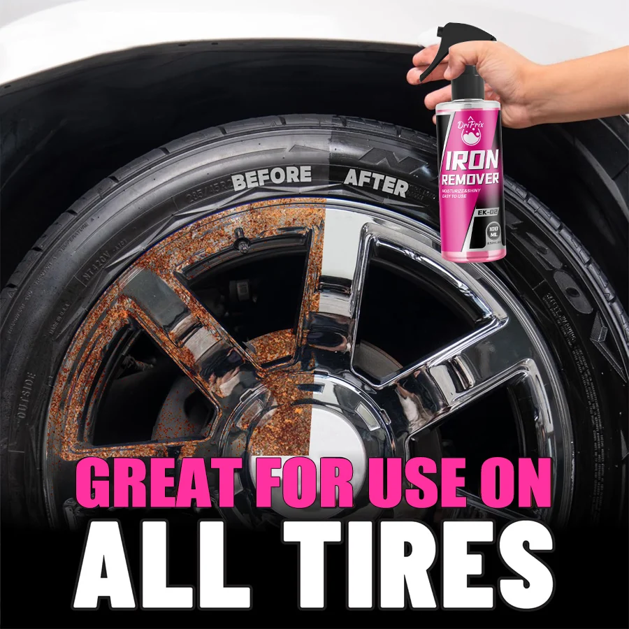 Car Rust Remover Spray, Metal Rust Stain Dissolver for Car Paint & Metal, Wheel Rim Rust Cleaner, Automotive Rust Eraser for Bra
