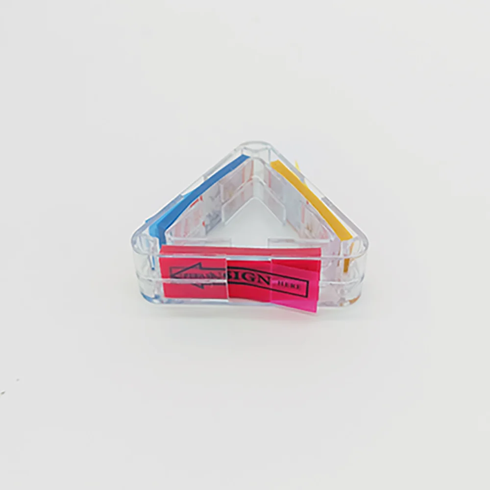 Schede indice Kit annotazioni per libri Indicatore di pellicola Stampa adesiva Freccia Dispenser triangolare per finestra per ufficio scuola