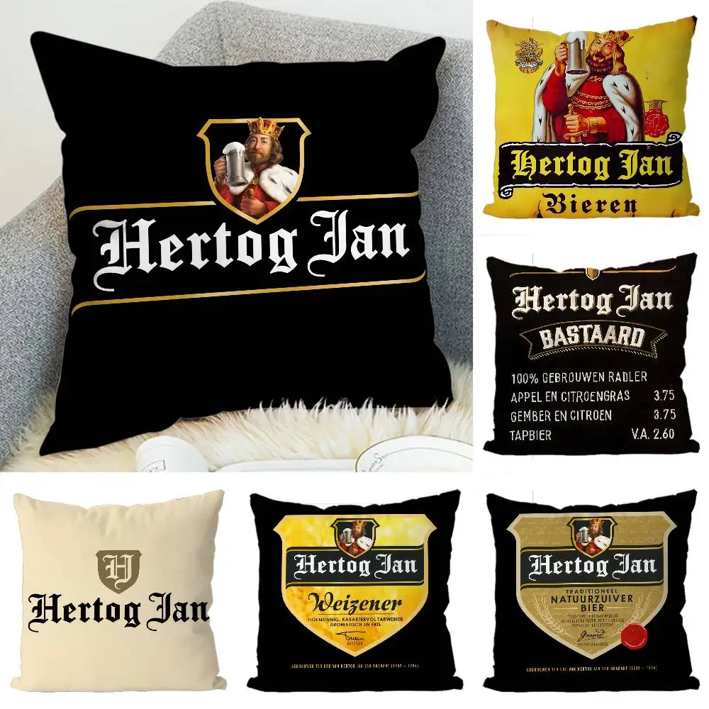 

H-Hertog J-Jan Pillow Case Luxury Double-sided For Car Pillows 45x45 Cushions Cover Home And Decoration Sofa Pillowcase 50x50