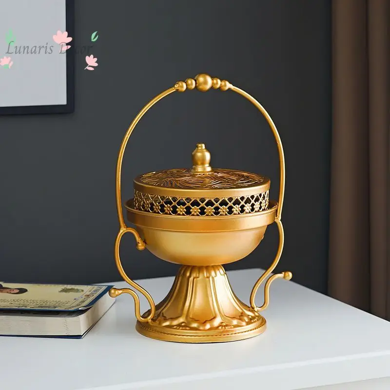 Mosquito coil box with lid for home users, outdoor creative aroma burner, safe outdoor vintage mosquito coil tray, anti-scald