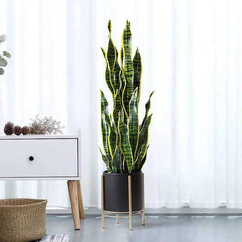 Artificial Snake Plant 2.95FT Fake Sansevieria Tree Real Touch Artificial Tiger Piran Plants For Home Office Garden Shop Decor