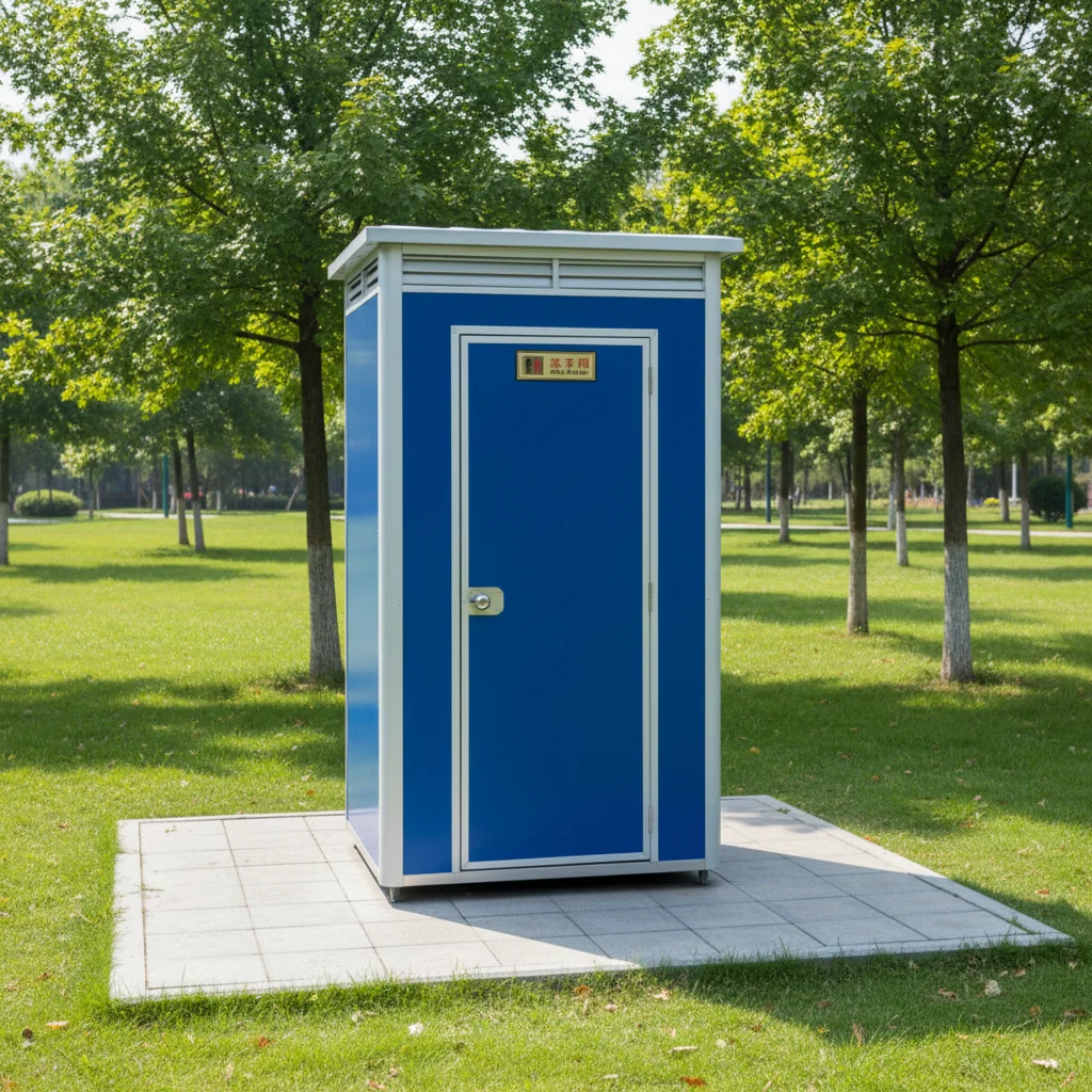 Durable Workshop Apartment Portable Toilet Outdoor Luxury Restroom Mobile Portable Single Container Toilet Bathrooms Customized