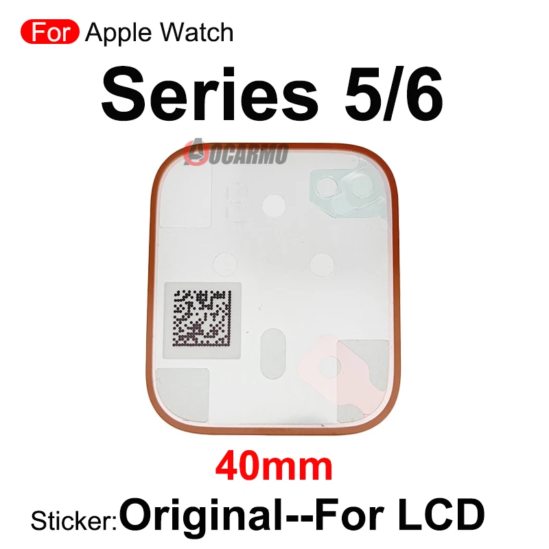 Front LCD Screen Sticker And Back Cover Sticker Glue For Apple Watch Series 5 6 40mm 44mm