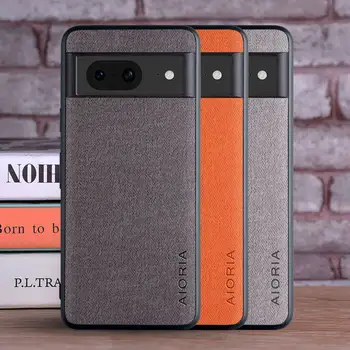 Luxusní textilní kožené pouzdro pro Google Pixel 8 Pro 7 7A 6 6A 5 5A 4 XL 4A 5G Měkké TPU s pevným PC materiálem 3v1 Kryt telefonu 10 nejlepší prodej pouzdro pro Pixel 4a - №1