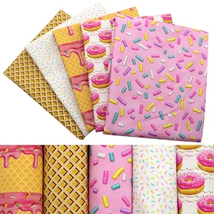 DIY -Baumwoll -Baumwollstoff, bedruckt Hauptmassenlaminierverkäufe - №1